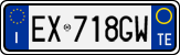 License plate of Italy, Cars (1994 year series)