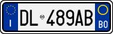 License plate of Italy, Cars (1994 year series)