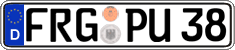 German license plate, Regular plates