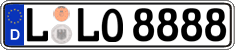 German license plate, Regular plates