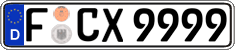 German license plate, Regular plates