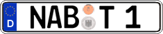 German license plate, Regular plates