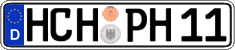 German license plate, Regular plates