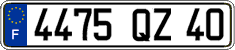French license plate, FNI