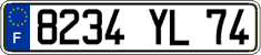 French license plate, FNI