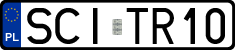 License plates of Poland, Regular car plates