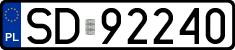 License plates of Poland, Regular car plates