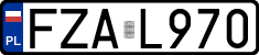 License plates of Poland, Regular car plates