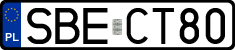 License plates of Poland, Regular car plates