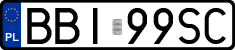 License plates of Poland, Regular car plates