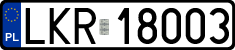 License plates of Poland, Regular car plates