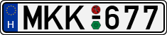 license plates of Hungary, Cars (1990)
