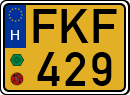 license plates of Hungary, Commercial vehicles (1990)