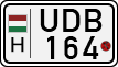 license plates of Hungary, Motorcycles (1990)