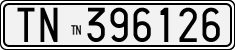 License plate of Italy, Cars (1927 year series)