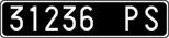 License plate of Italy, Cars (1927 year series)