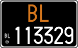 License plate of Italy, Cars (1927 year series)