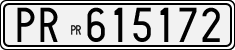 License plate of Italy, Cars (1927 year series)