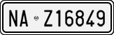 License plate of Italy, Cars (1927 year series)