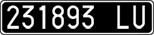 License plate of Italy, Cars (1927 year series)