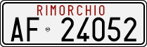 License plate of Italy, Trailers (1994 year series)