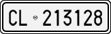 License plate of Italy, Cars (1927 year series)