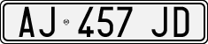 License plate of Italy, Cars (1994 year series)