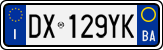 License plate of Italy, Cars (1994 year series)
