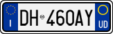 License plate of Italy, Cars (1994 year series)