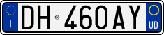License plate of Italy, Cars (1994 year series)