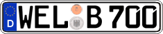 German license plate, Regular plates
