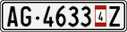 License plate of Switzerland, Vehicles w/o paid duty (with 