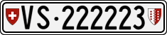 License plate of Switzerland, Cars