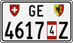 License plate of Switzerland, Vehicles w/o paid duty (with 