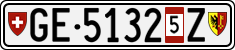 License plate of Switzerland, Vehicles w/o paid duty (with 
