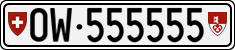 License plate of Switzerland, Cars