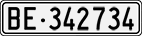 License plate of Switzerland, Cars