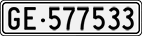 License plate of Switzerland, Cars
