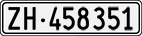 License plate of Switzerland, Cars