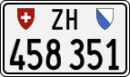 License plate of Switzerland, Cars
