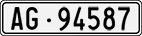 License plate of Switzerland, Cars