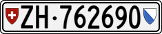 License plate of Switzerland, Cars