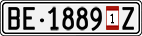 License plate of Switzerland, Vehicles w/o paid duty (with 