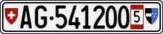 License plate of Switzerland, Provisional
