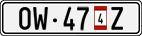License plate of Switzerland, Vehicles w/o paid duty (with 