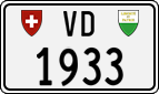 License plate of Switzerland, Cars