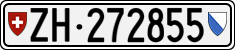 License plate of Switzerland, Cars