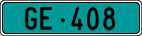 License plate of Switzerland, Agricultural vehicles (green)