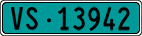 License plate of Switzerland, Agricultural vehicles (green)