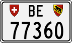 License plate of Switzerland, Cars